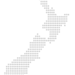 New Zeanad stylised minimalist map